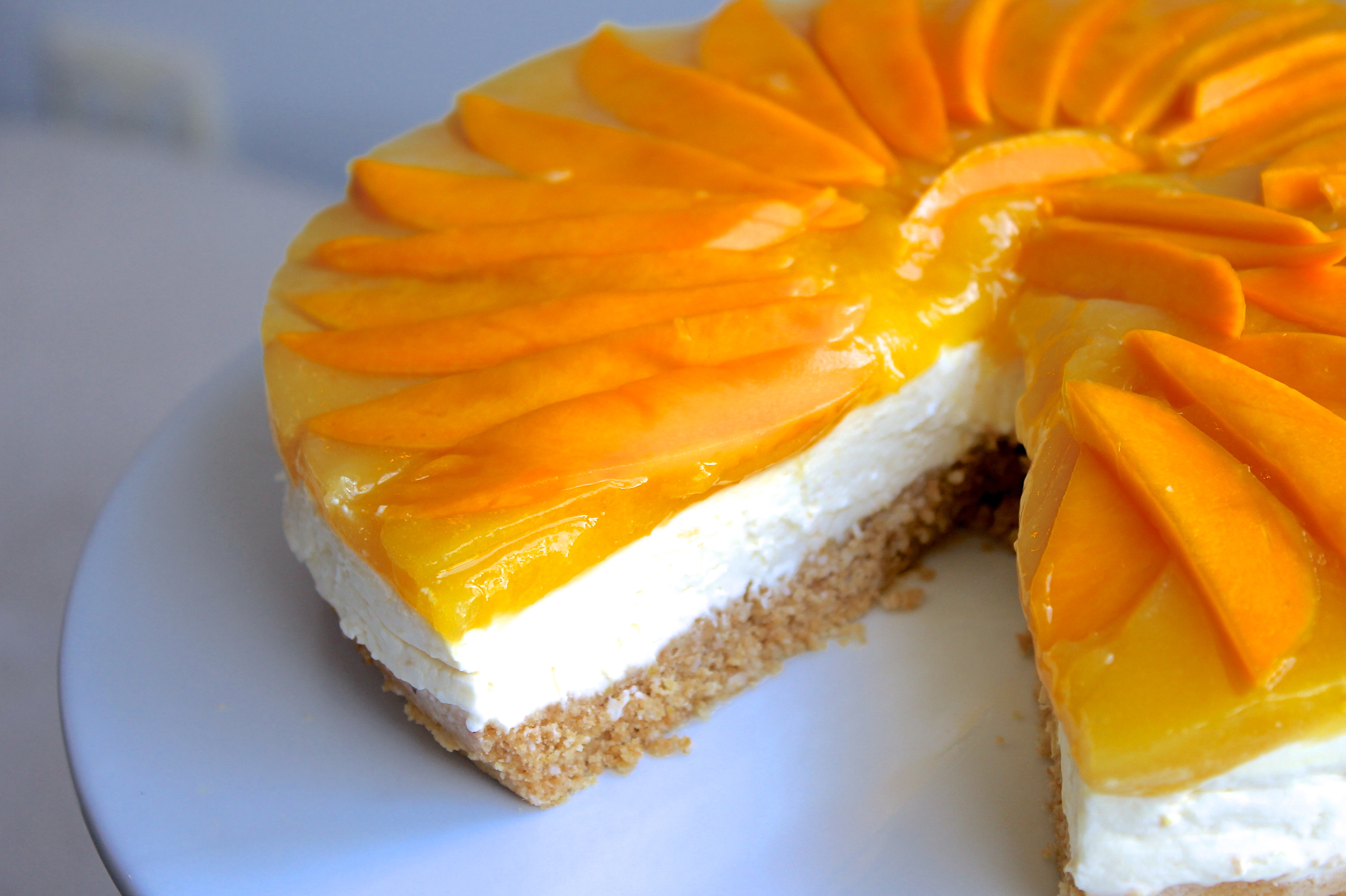 ChelseaWinter.co.nz Lemon, mango & coconut cheesecake recipe