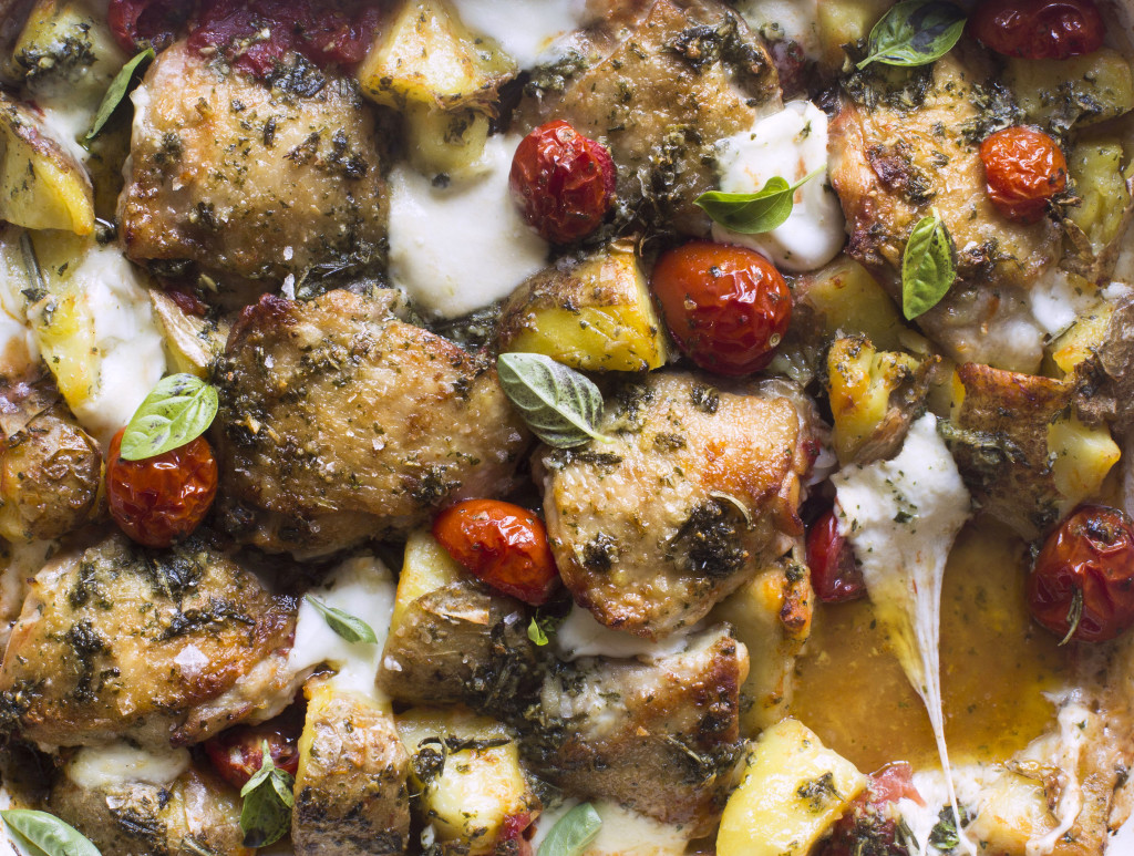 ChelseaWinter.co.nz Italian chicken bake with herb vinaigrette