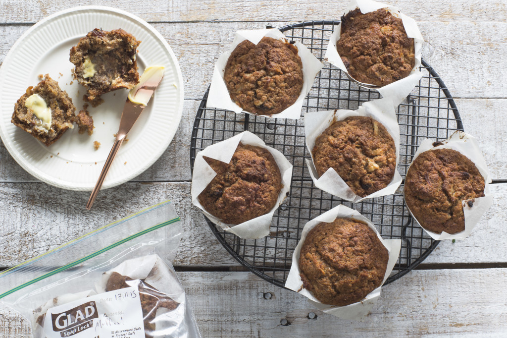 ChelseaWinter.co.nz Wholemeal apple, raisin & cinnamon muffins