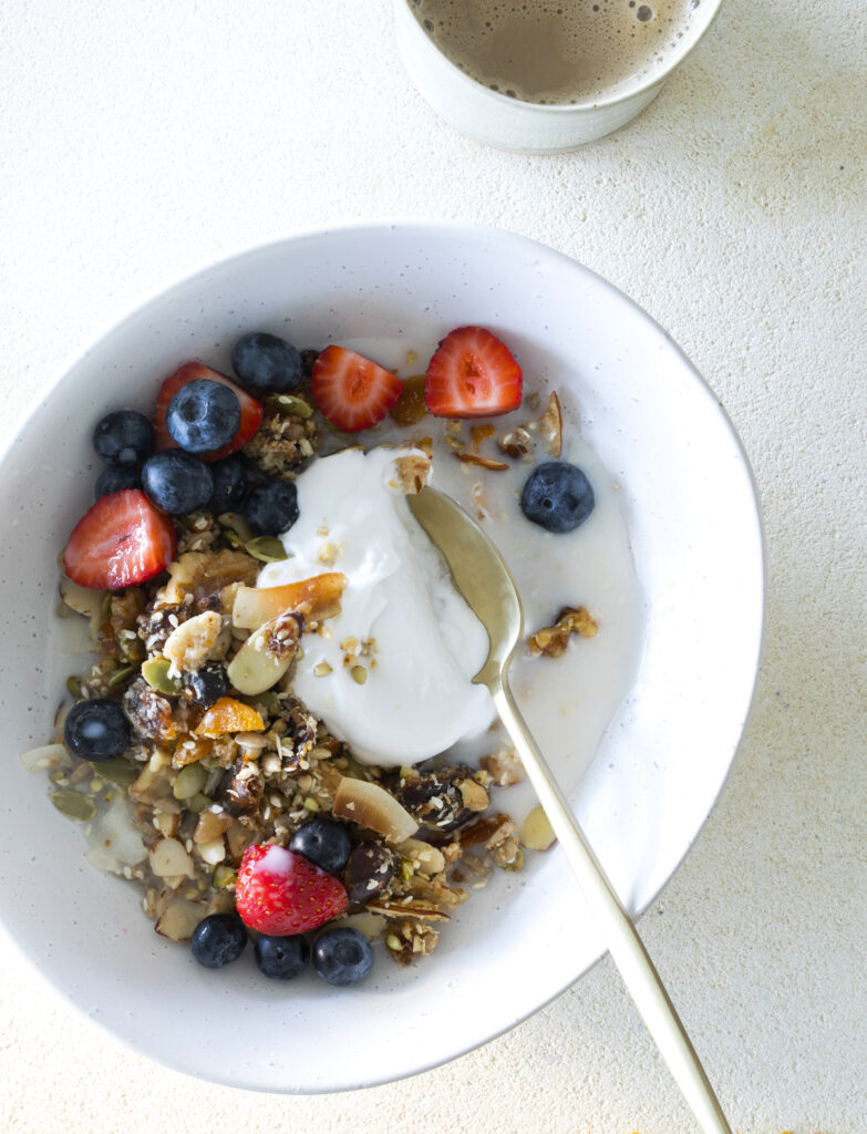 a bowl of homemade Gluten Free Muesli