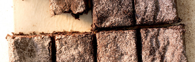 Delectable plant-based chocolate fudge brownie from Chelsea Winter's Supergood